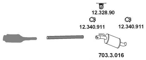 EBERSPACHER AP1127 Система выпуска ОГ