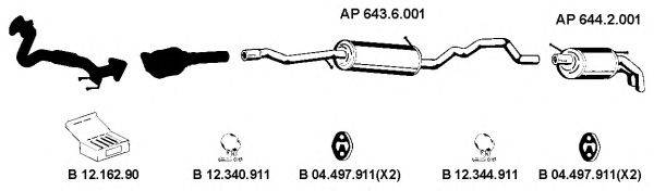 EBERSPACHER AP2166 Система выпуска ОГ