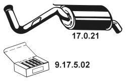 EBERSPACHER 17021 Глушитель выхлопных газов конечный