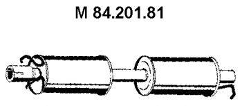 EBERSPACHER 8420181 Средний глушитель выхлопных газов