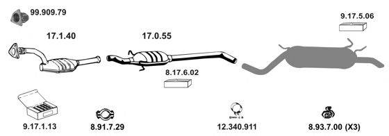 EBERSPACHER 132312 Система выпуска ОГ