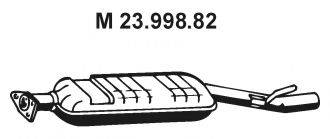 EBERSPACHER 2399882 Средний глушитель выхлопных газов