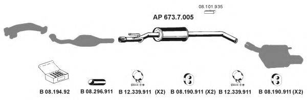 EBERSPACHER AP2488 Система выпуска ОГ