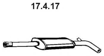 EBERSPACHER 17417 Средний глушитель выхлопных газов