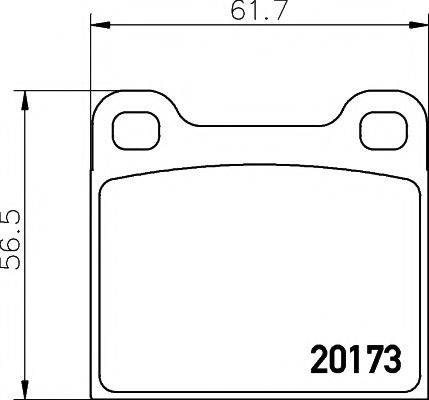 MINTEX MDB1068 Комплект тормозных колодок, дисковый тормоз