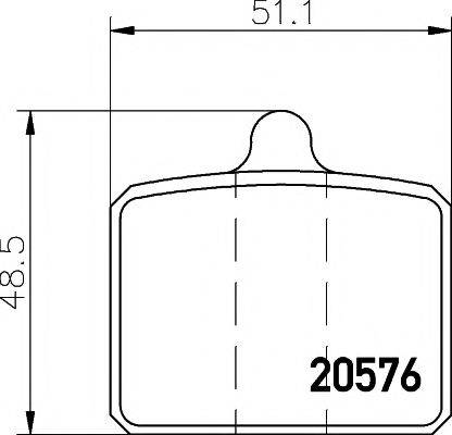 MINTEX MDB1035 Комплект тормозных колодок, дисковый тормоз