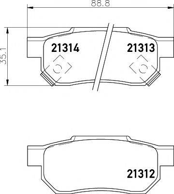 MINTEX MDK0073 Комплект тормозов, дисковый тормозной механизм