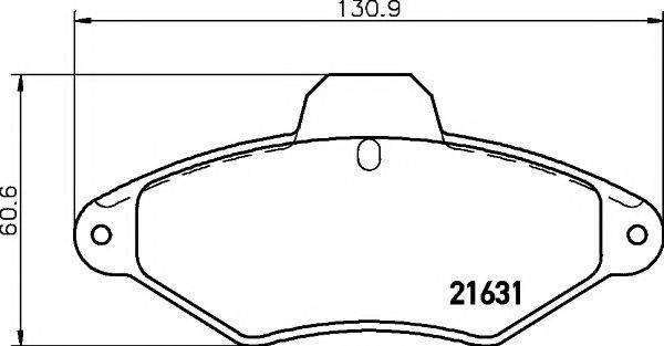 MINTEX MDK0087 Комплект тормозов, дисковый тормозной механизм