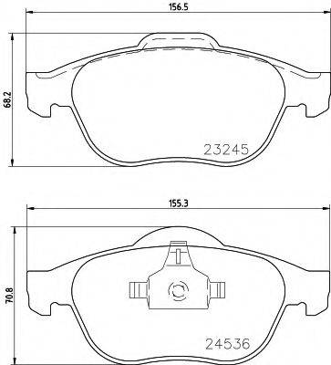 MINTEX MDK0228 Комплект тормозов, дисковый тормозной механизм