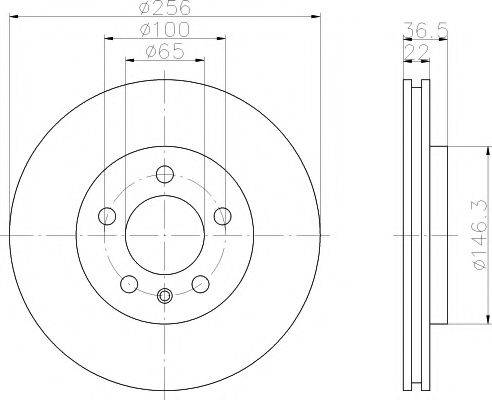 MINTEX MDC1019 Тормозной диск