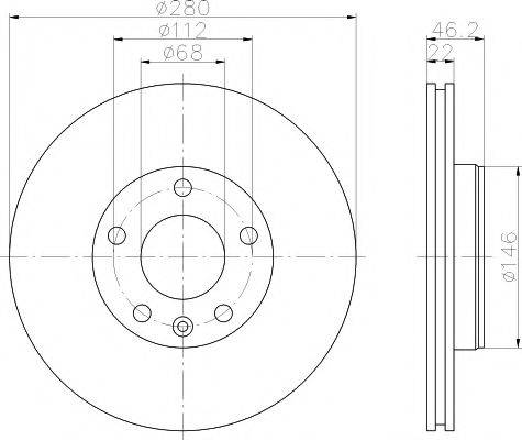 MINTEX MDC1031 Тормозной диск