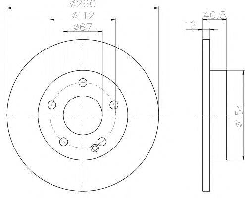 MINTEX MDC1034 Тормозной диск