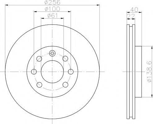 MINTEX MDC1060 Тормозной диск