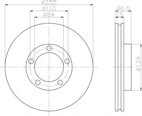 MINTEX MDC1072 Тормозной диск