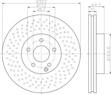 MINTEX MDC2053 Тормозной диск