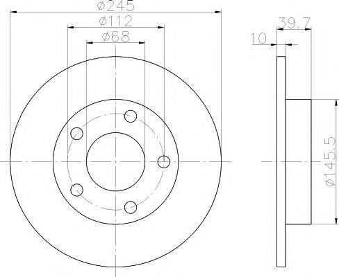 MINTEX MDC1155 Тормозной диск