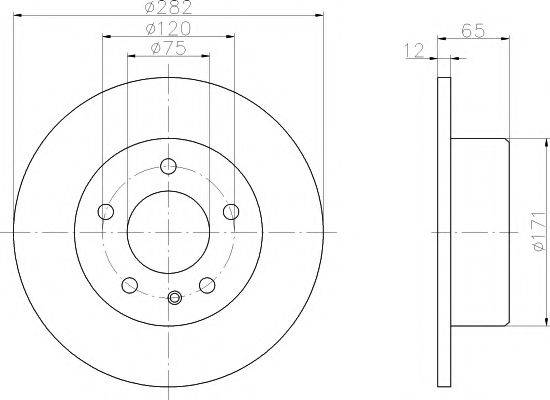 MINTEX MDC1201 Тормозной диск