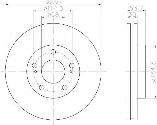 MINTEX MDC1209 Тормозной диск