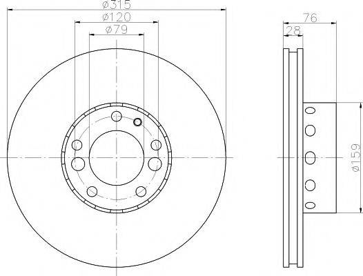MINTEX MDC1212 Тормозной диск