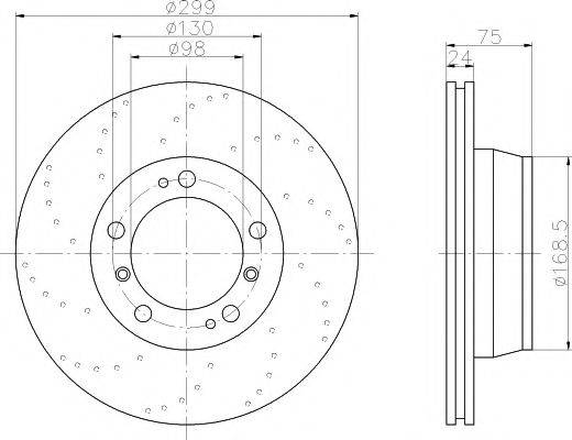 MINTEX MDC1431 Тормозной диск