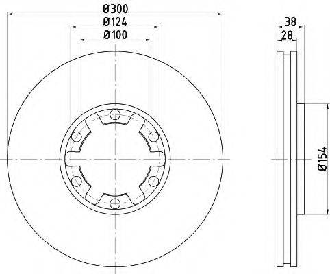 MINTEX MDC1754 Тормозной диск