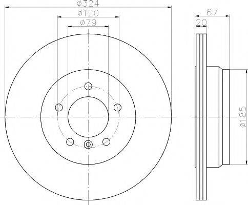 MINTEX MDC1796 Тормозной диск