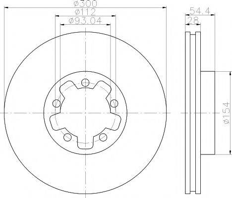 MINTEX MDC1760 Тормозной диск