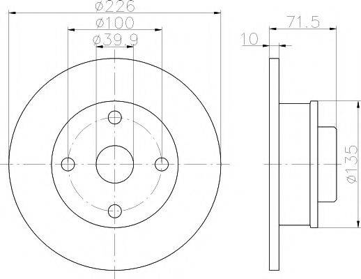 MINTEX MDC502 Тормозной диск