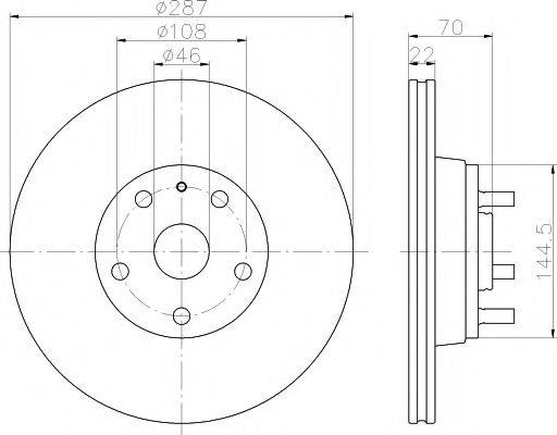 MINTEX MDC546 Тормозной диск