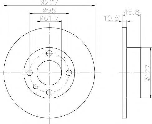 MINTEX MDC6 Тормозной диск