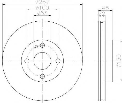 MINTEX MDC659 Тормозной диск