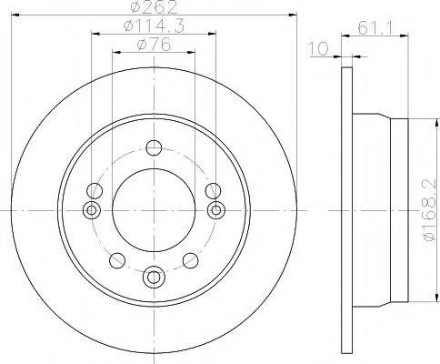 MINTEX MDC2055 Тормозной диск