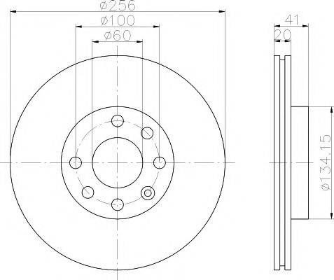 MINTEX MDC693 Тормозной диск