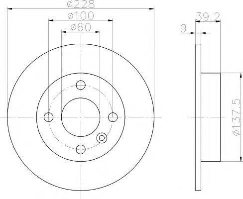 MINTEX MDC792 Тормозной диск