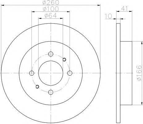 MINTEX MDC953 Тормозной диск