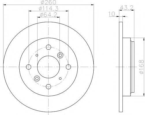 MINTEX MDC783 Тормозной диск