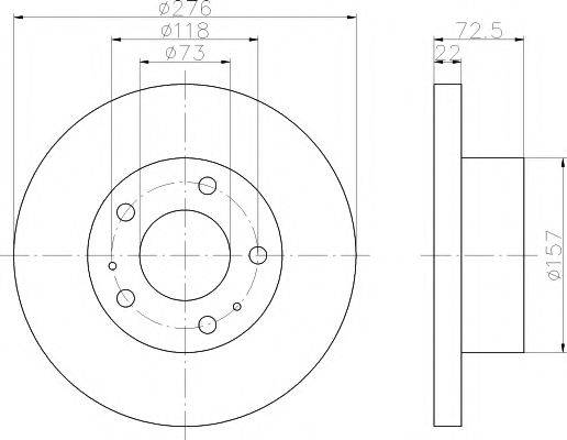 MINTEX MDC1438 Тормозной диск