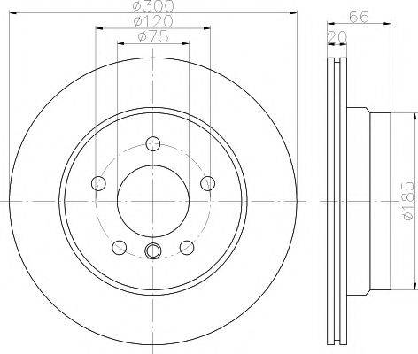 MINTEX MDC2232 Тормозной диск