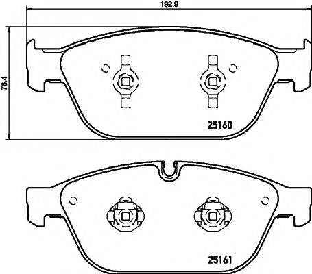 MINTEX MDB3191 Комплект тормозных колодок, дисковый тормоз