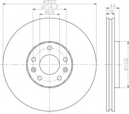 MINTEX MDC2194 Тормозной диск