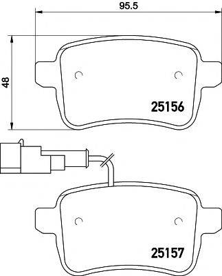 MINTEX MDB3123 Комплект тормозных колодок, дисковый тормоз