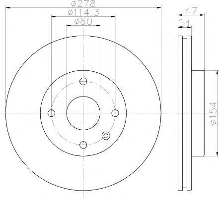 MINTEX MDC2233 Тормозной диск