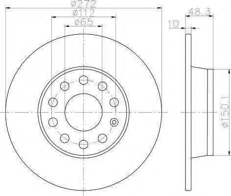 MINTEX MDC2205 Тормозной диск