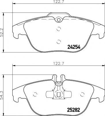 MINTEX MDB3247 Комплект тормозных колодок, дисковый тормоз