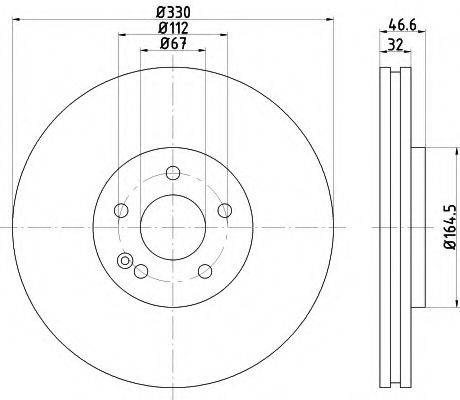 MINTEX MDC2296 Тормозной диск