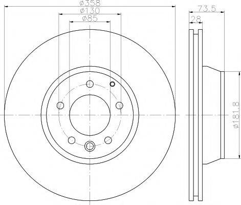 MINTEX MDC2229 Тормозной диск