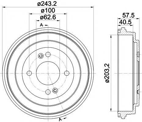 MINTEX MBD339 Тормозной барабан