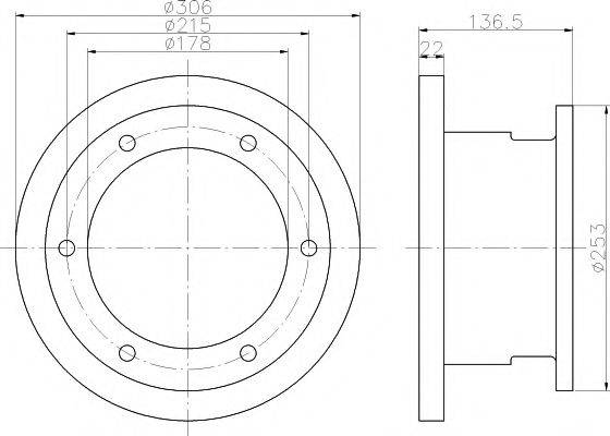 MINTEX MDC2377 Тормозной диск