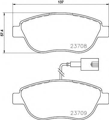 MINTEX MDB3155 Комплект тормозных колодок, дисковый тормоз