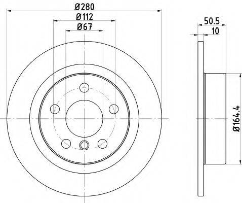 MINTEX MDC2682 Тормозной диск